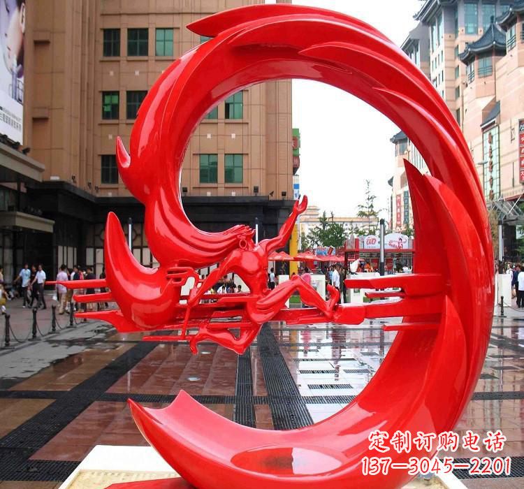 南阳夸父雕塑一种不锈钢的艺术