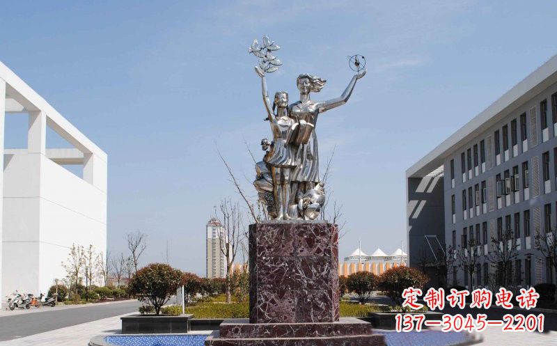 南阳不锈钢学生雕塑——记录学生成长的精美艺术品