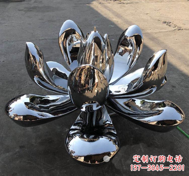 南阳不锈钢莲花雕塑精美优雅