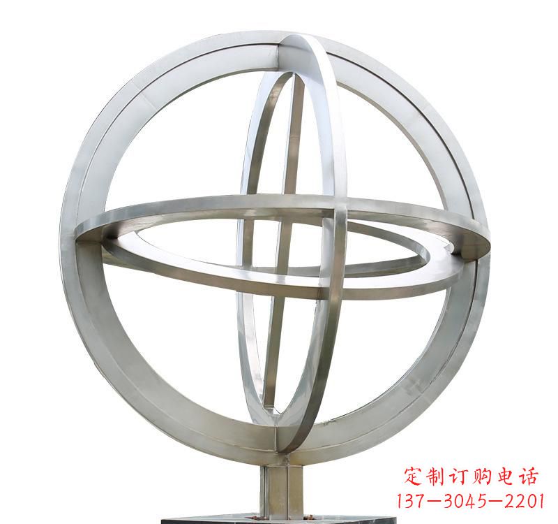南阳不锈钢镂空地球仪雕塑——展示地球的美丽与神奇