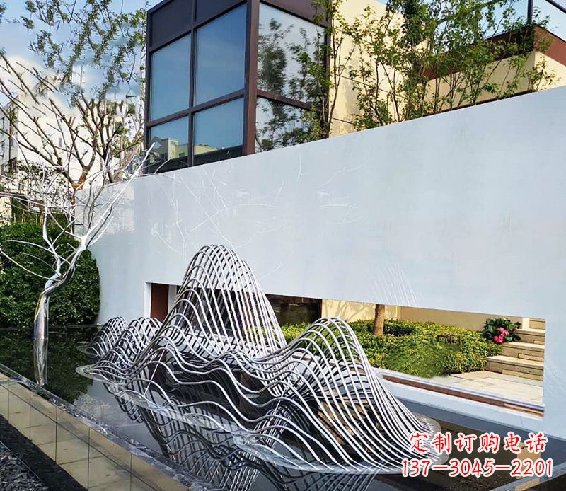 南阳不锈钢镂空假山雕塑精美外形,细腻工艺