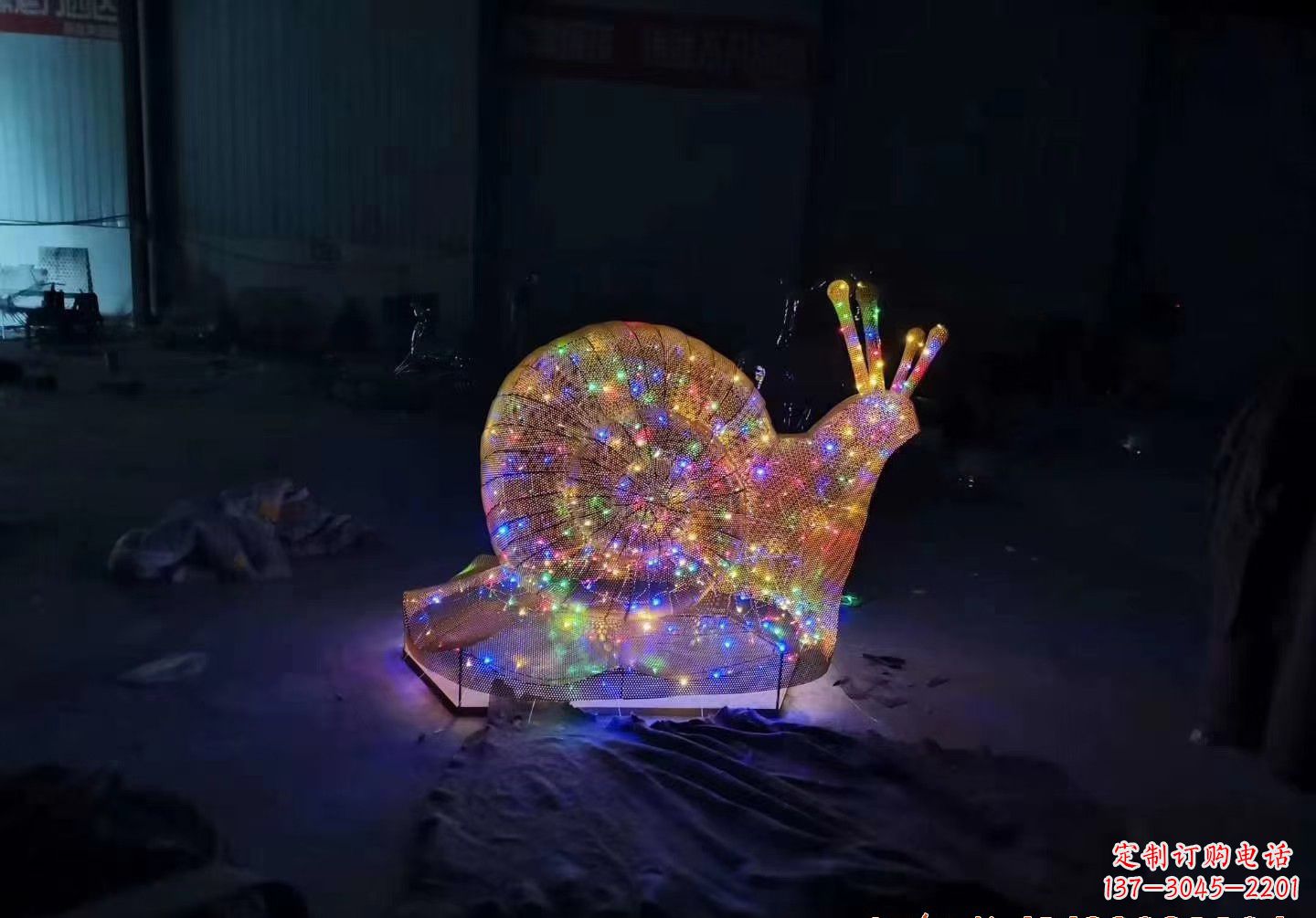 南阳不锈钢镂空蜗牛雕塑精致美观的艺术品