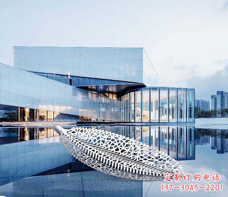 南阳不锈钢树叶雕塑——精美绝伦