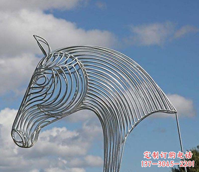 南阳不锈钢马头雕塑抽象雕塑的新突破