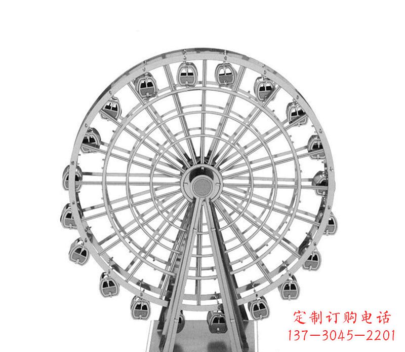 南阳不锈钢摩天轮雕塑引领城市风采