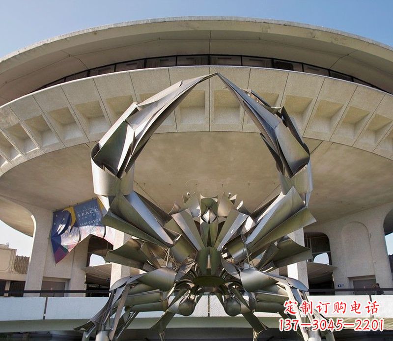 南阳不锈钢螃蟹雕塑美观耐候的户外装饰