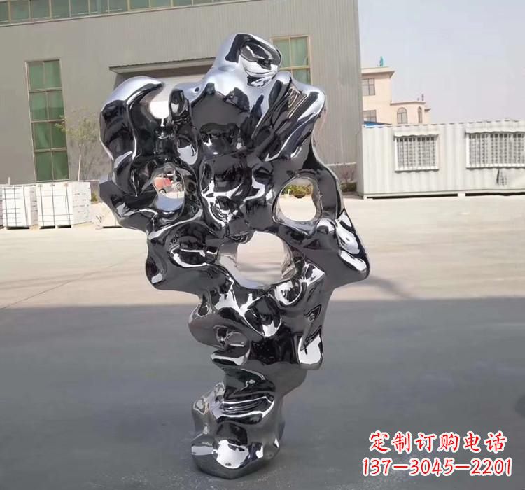 南阳不锈钢抛光太湖石雕塑