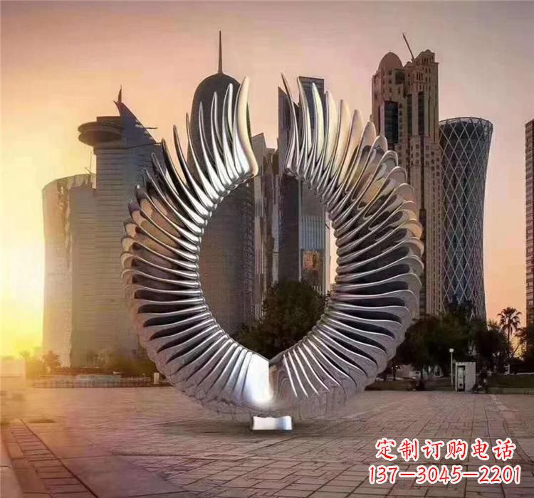 南阳不锈钢喷泉雕塑灵动的艺术美学
