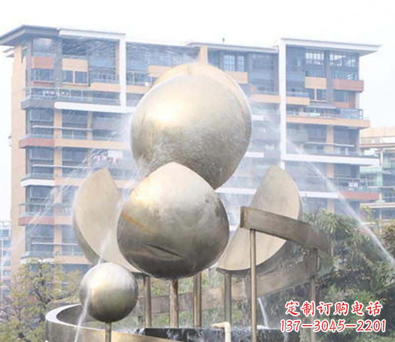 南阳不锈钢喷泉雕塑美丽与自然的完美结合
