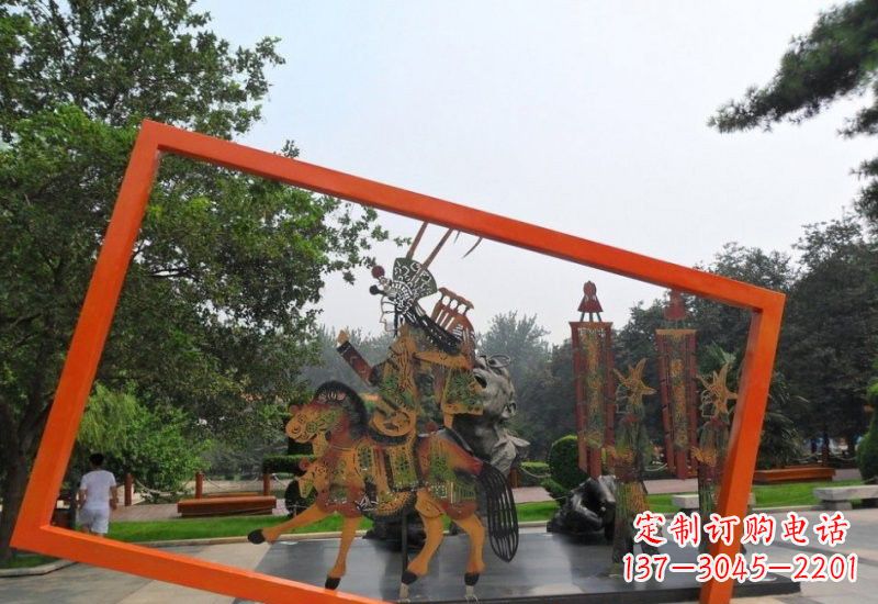 南阳不锈钢皮影戏雕塑传承民间文化的艺术精粹