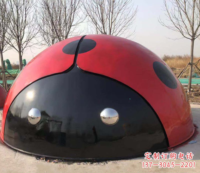 南阳不锈钢瓢虫雕塑精致的艺术之美