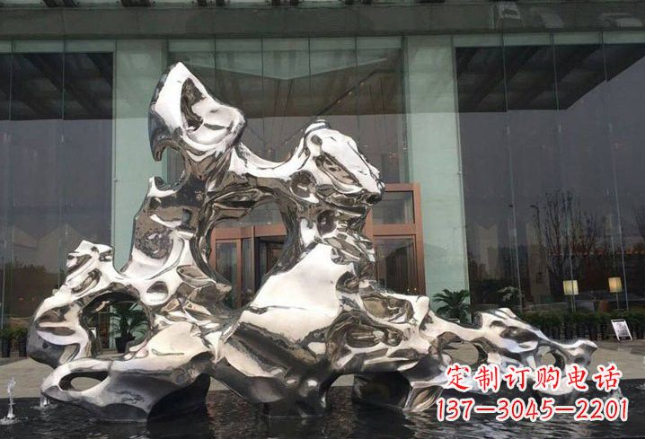 南阳不锈钢企业太湖石雕塑