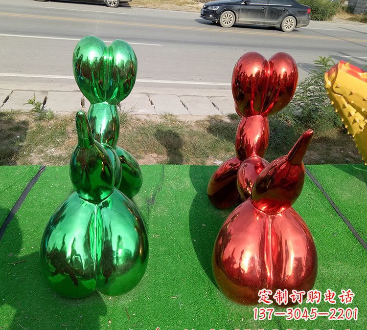 南阳不锈钢气球狗雕塑