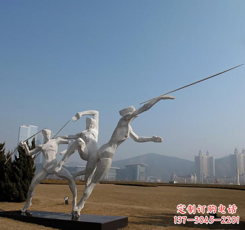 南阳不锈钢标枪雕塑