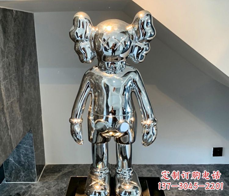 南阳精致的不锈钢机器人雕塑