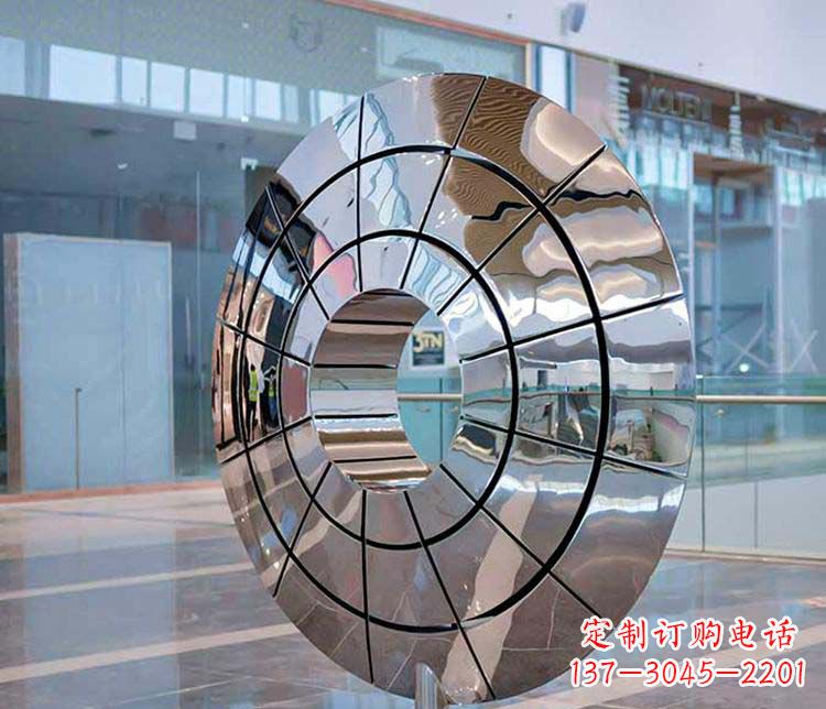 南阳不锈钢圆环雕塑——精美的艺术精品