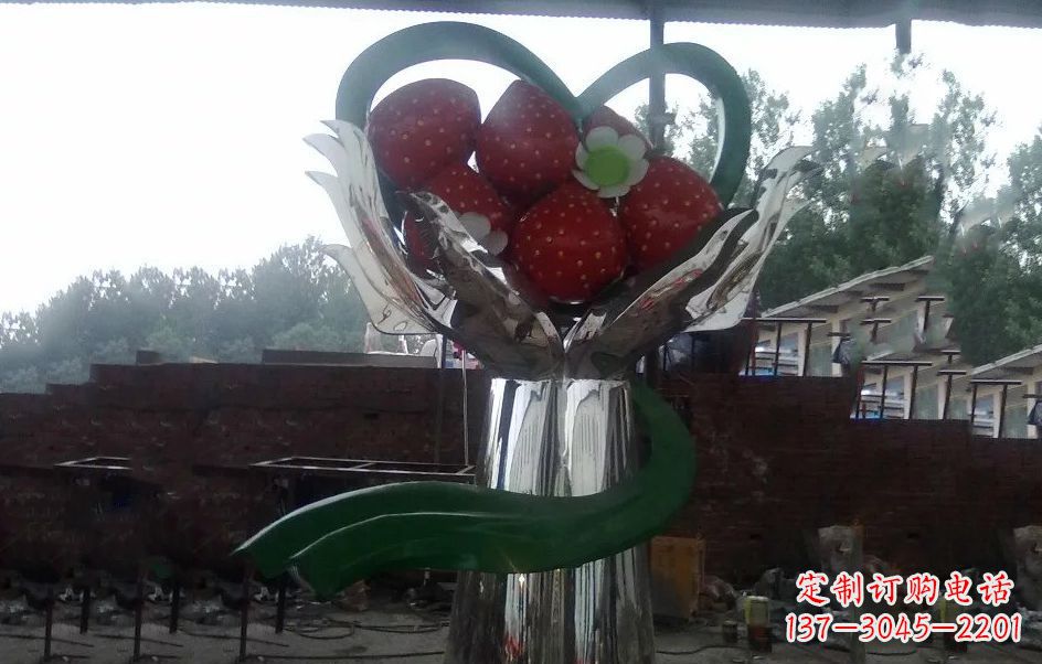 南阳不锈钢水果雕塑精美绝伦