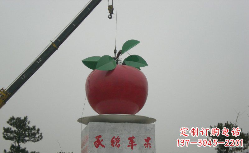 南阳不锈钢苹果雕塑艺术与美学的完美结合