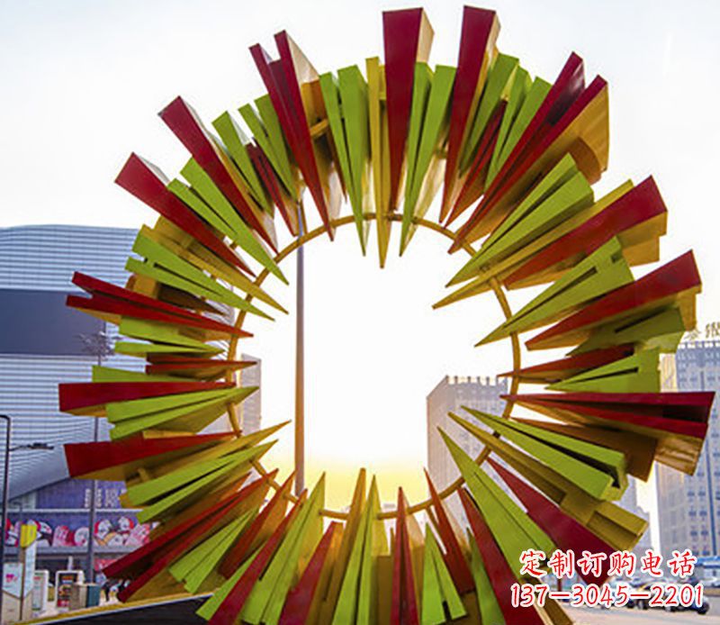 南阳绚烂太阳,精美不锈钢太阳花雕塑