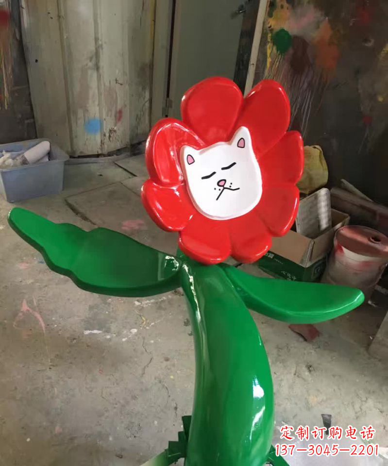 南阳不锈钢太阳花雕塑美丽的景观装饰