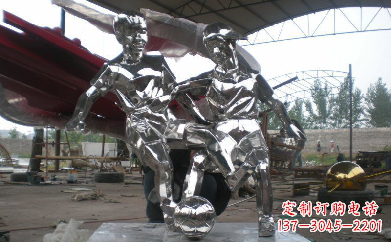 南阳不锈钢足球雕塑