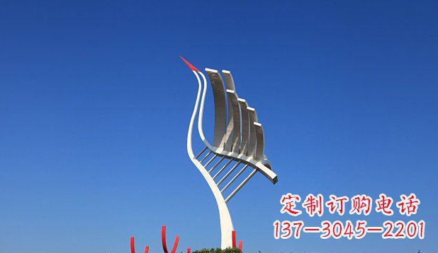 南阳不锈钢天鹅丹顶鹤仙鹤雕塑