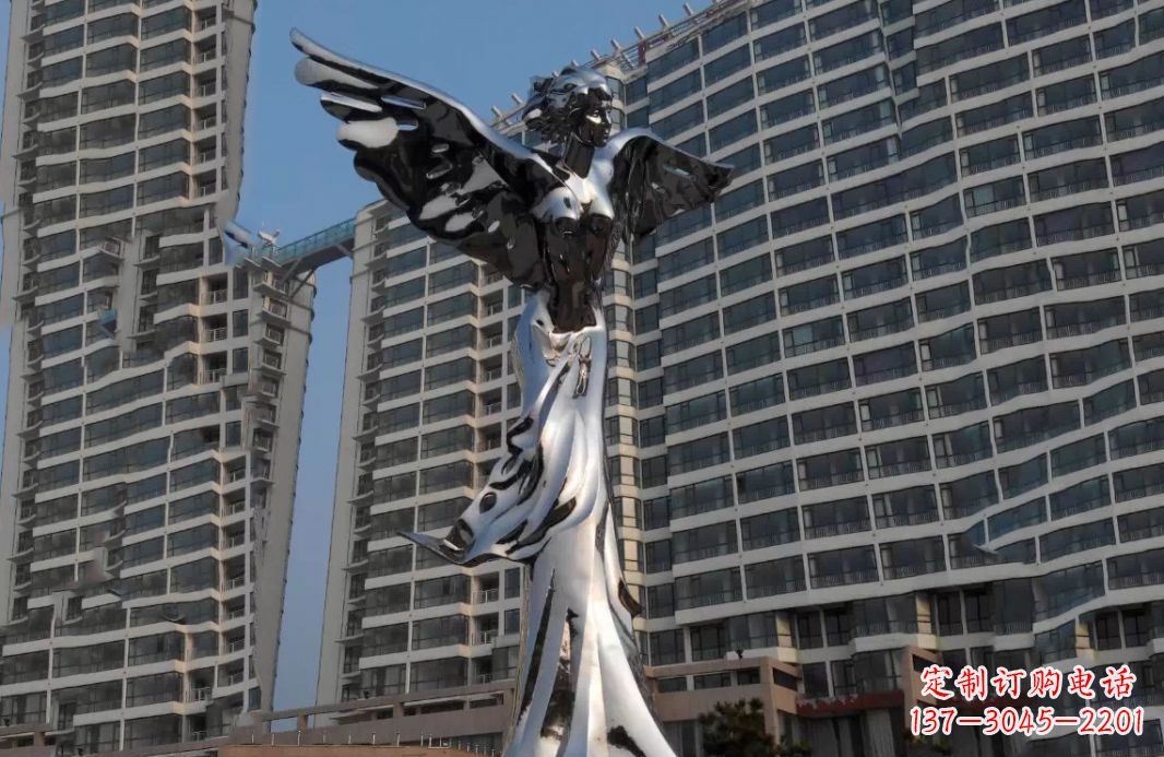 南阳不锈钢天使灿烂的城市景观