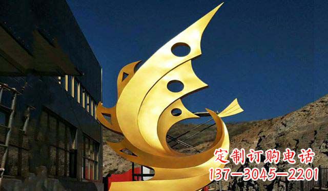 南阳不锈钢铁艺凤凰雕塑精美绝伦