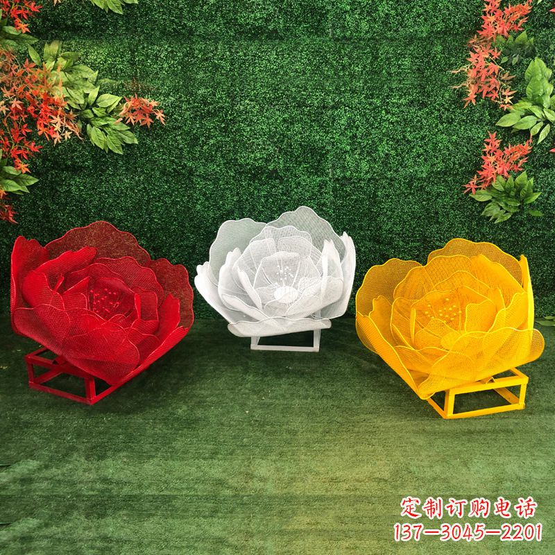 南阳不锈钢玫瑰雕塑精致的艺术品