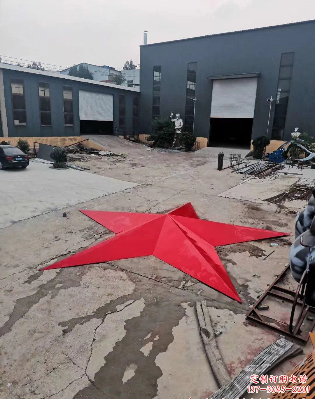 南阳五角星的魅力不锈钢景观雕塑
