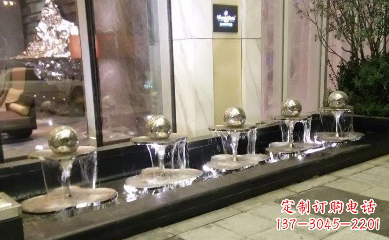 南阳不锈钢小喷泉雕塑 (2)