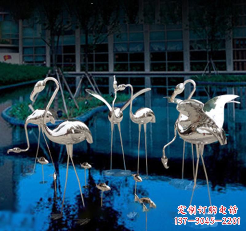 南阳不锈钢仙鹤雕塑汇聚自然之美
