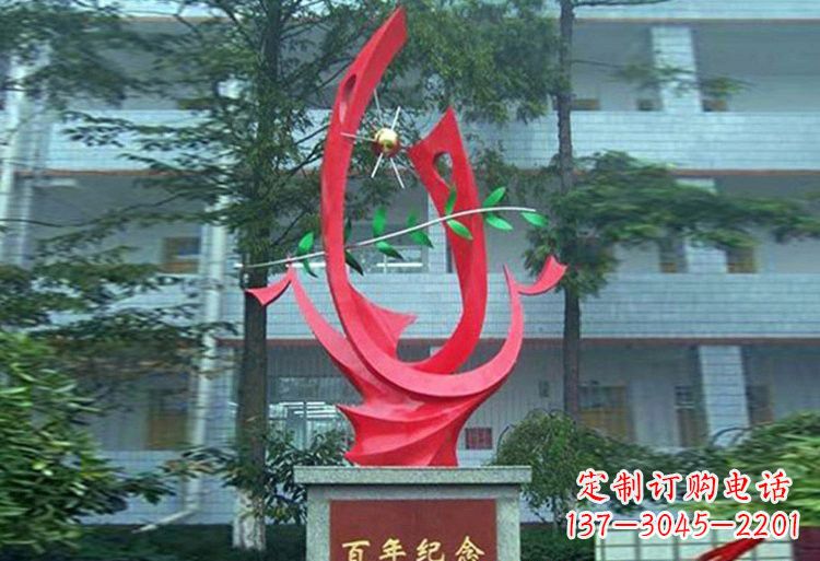 南阳精美不锈钢凤凰雕塑