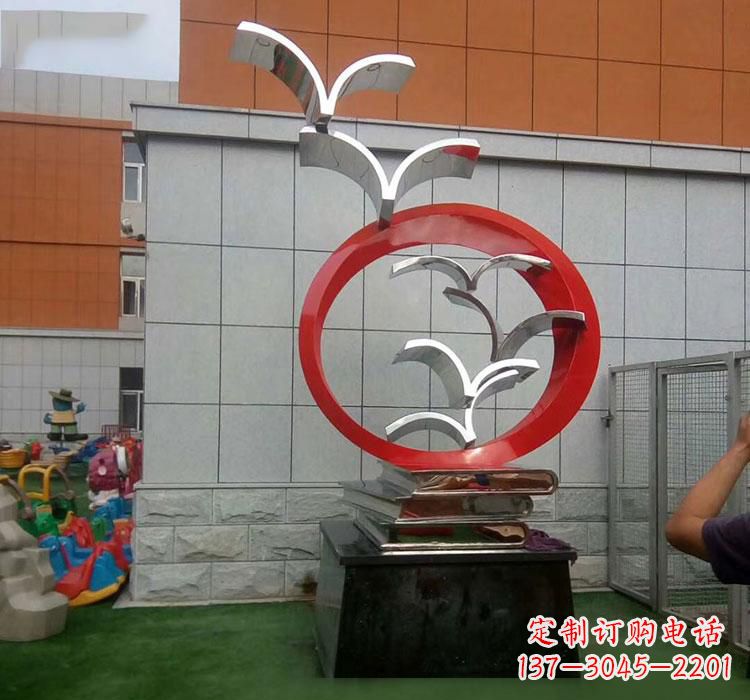 南阳不锈钢书籍雕塑校园的精美装饰