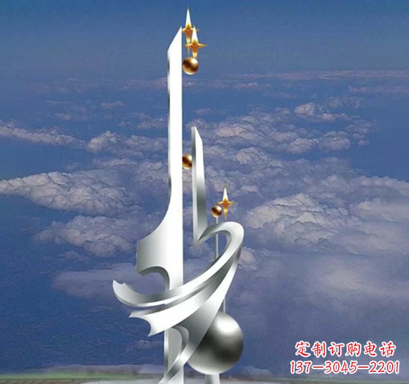 南阳不锈钢校园书本雕塑传承知识文化