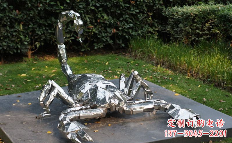 南阳不锈钢蝎子动物雕塑