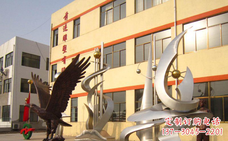 南阳不锈钢雄鹰雕塑