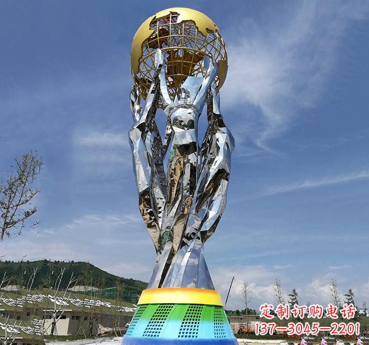 南阳不锈钢艺术地球仪雕塑