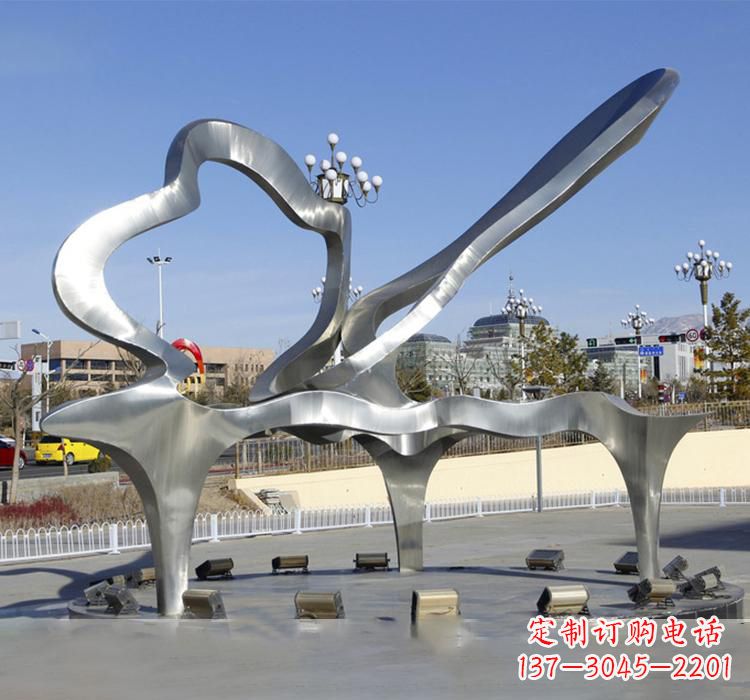 南阳不锈钢艺术钢琴雕塑展现精致之美