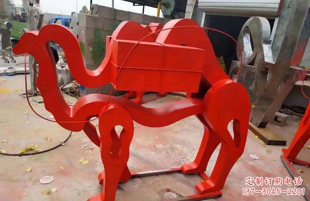 南阳不锈钢艺术骆驼雕塑