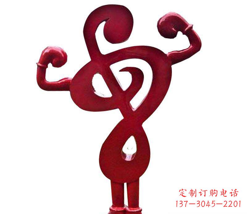 南阳不锈钢音符景观人物雕塑