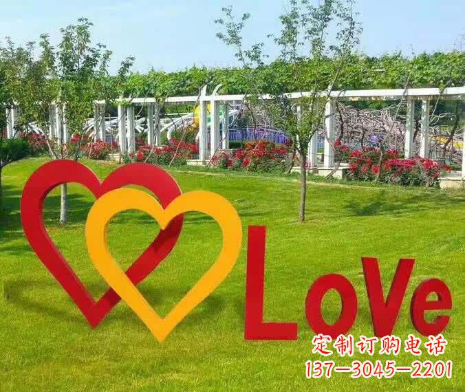 南阳不锈钢英文字母雕塑