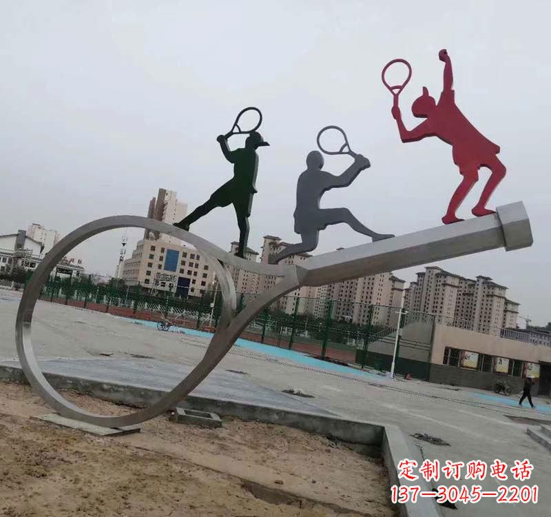 南阳不锈钢羽毛球雕塑精美的艺术装点