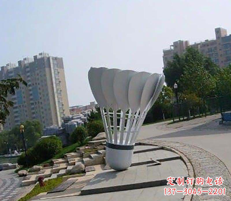 南阳不锈钢羽毛球雕塑装点美丽的羽毛球世界