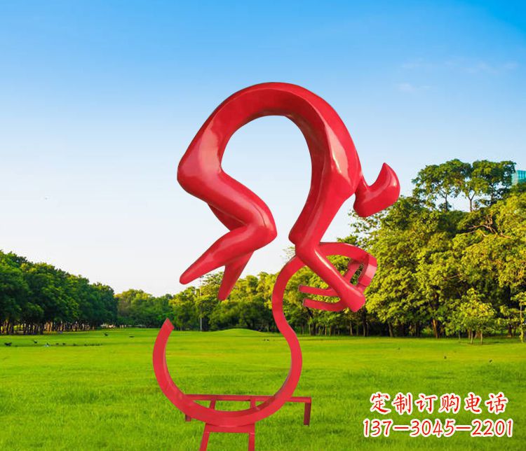 南阳不锈钢自行车雕塑精致美观的园林装置