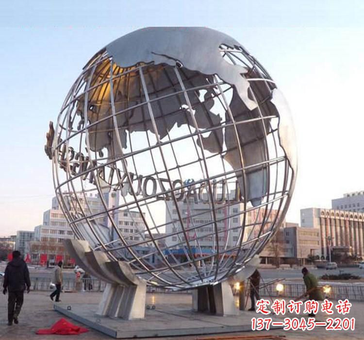 南阳不锈钢地球仪雕塑一座充满美丽与灵性的艺术品