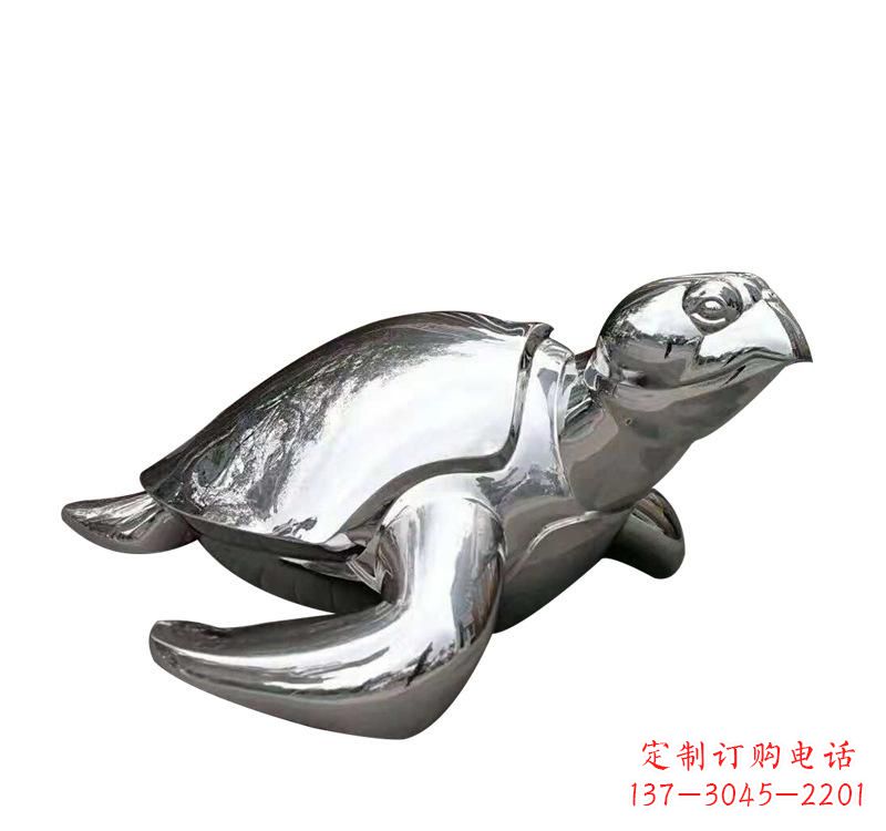 南阳不锈钢海龟雕塑象征着长寿和坚强