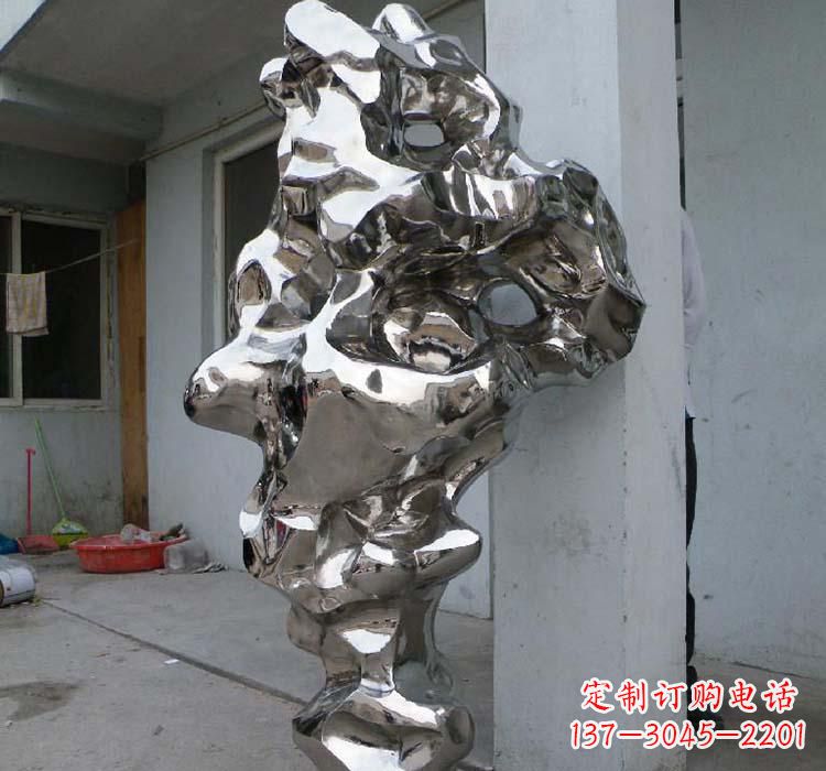 南阳太湖石雕塑精美绝伦的不锈钢园林景观