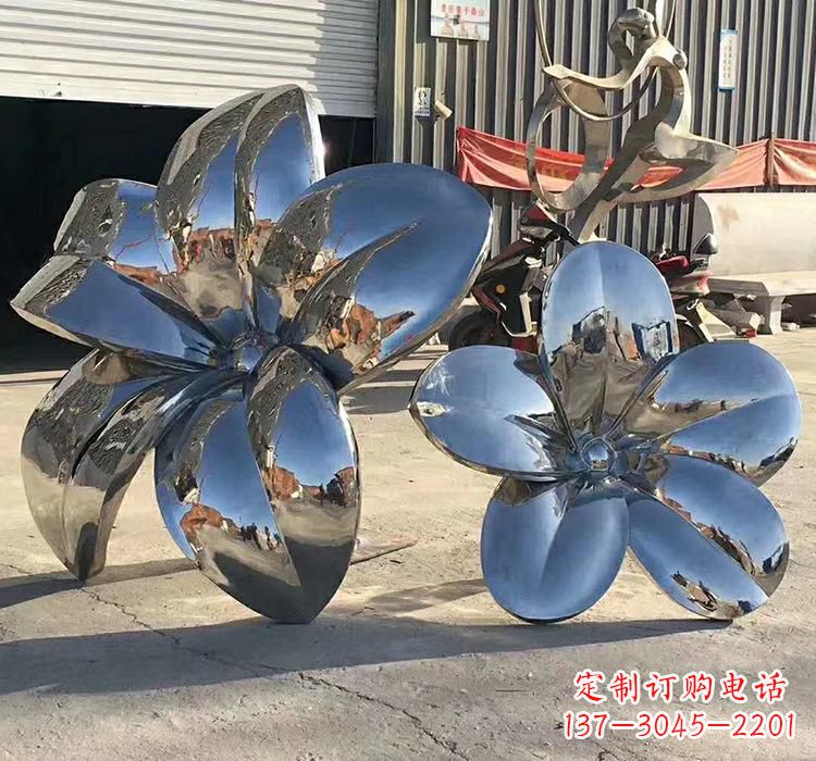 南阳不锈钢荷花雕塑美丽又耐用