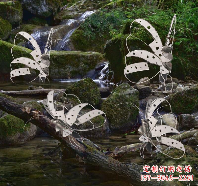 南阳不锈钢园林艺术镂空蝴蝶雕塑——绽放自然之美